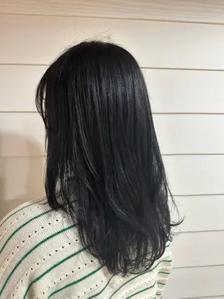 セミロング カラー Annie 吉田 裕美のヘアスタイル