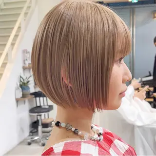 ミディアム まとまるボブ/縮毛矯 生🌿あおい✨のヘアスタイル