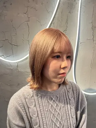 ショート カラー いぐち しょうた🫧 ブリーチカラー🫧のヘアスタイル