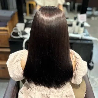 セミロング 🫧オリーブカラー/ 小冬🎀のヘアスタイル