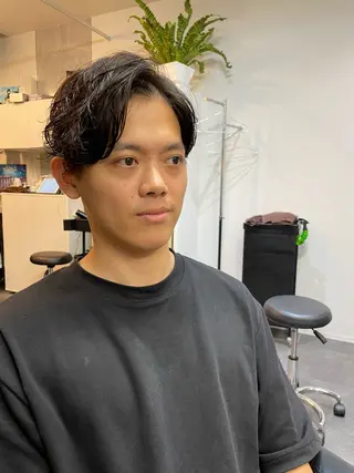 メンズ YinYang所属・川﨑 章弘のヘアスタイル