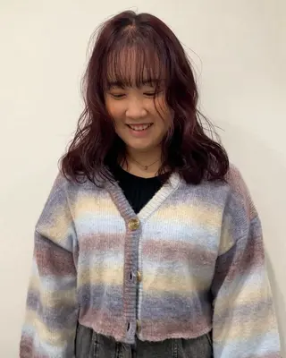 セミロング カラー SUNDAZED所属・日沖 由紀子のヘアスタイル