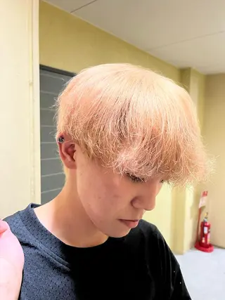 ショート カラー メンズ 池袋/似合わせ/縮毛 髪質改善【ugen】のヘアスタイル