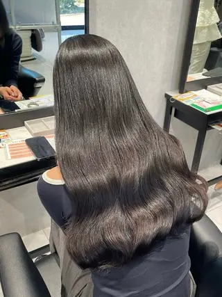 ロング カラー まい🎀ピンク💝 透明感/髪質改善のヘアスタイル