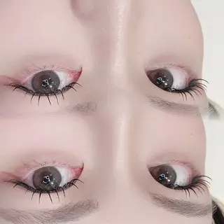 マツエク・マツパ 🇰🇷束感まつパ/ 美眉🍒ྀི心斎橋のマツエク・マツパデザイン