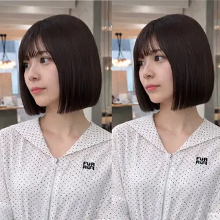 ショート カラー 艶透明感カラー/ 髪質改善/三ツ木一生のヘアスタイル