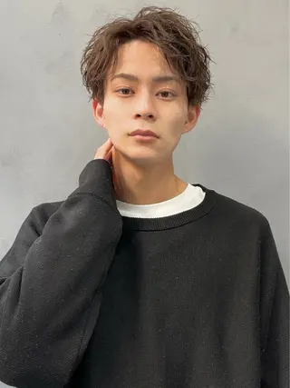 パーマ メンズ 坂下 光輝のヘアスタイル