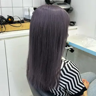 セミロング ブリーチカラー 🩵MIZUKIのヘアスタイル