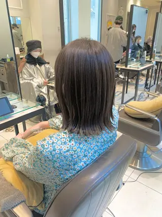 ミディアム SALOWIN 銀座一丁目店所属・髪質改善/縮毛矯正 🎀小林 唯 🎀のヘアスタイル
