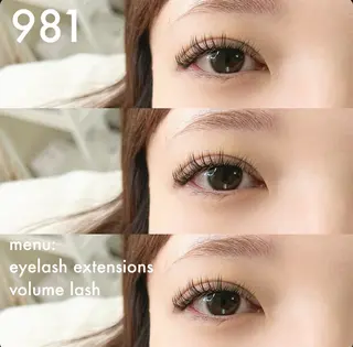 マツエク・マツパ 981 KURUMIのマツエク・マツパデザイン