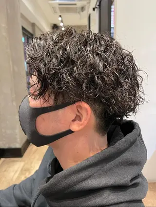 ショート パーマ メンズ amie高崎所属・高崎メンズパーマ 髪質改善TAKEのヘアスタイル