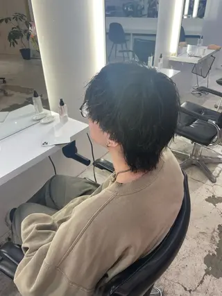 メンズ HIKARI🐈‍⬛ レイヤー×デザインのヘアスタイル