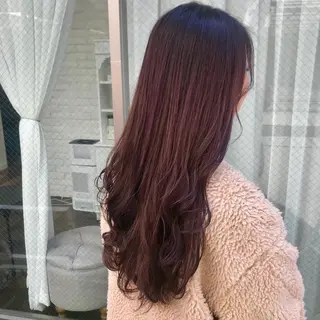 セミロング カラー いけだ　ひかり ハイライトくびれヘアのヘアスタイル