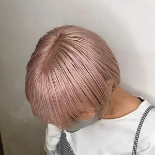 カラー 🫧ボブ/ツヤ髪/美 髪矯正／菜結のヘアスタイル