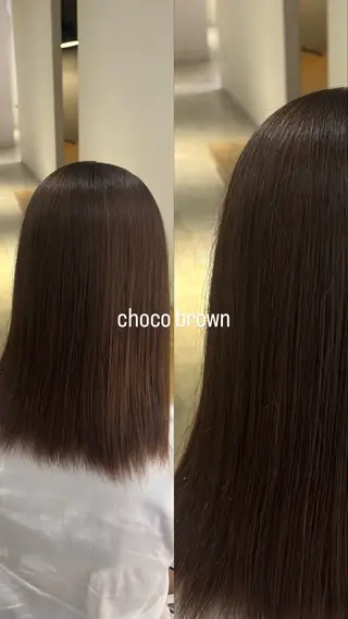 ミディアム まみ/暖色カラー /デザインカラーのヘアスタイル