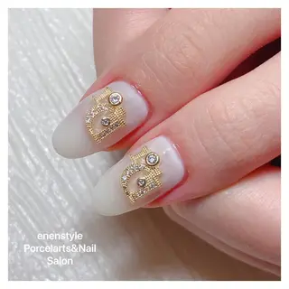 ミディアム ネイル 👑enen style👑のネイルデザイン