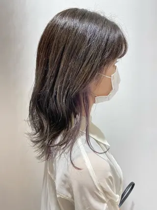 ミディアム カラー 🐺ウルフ/レイヤー 似合わせ‎🤍沙羅のヘアスタイル