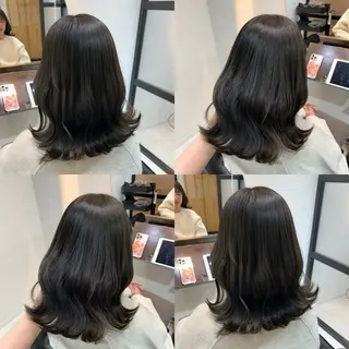 ミディアム カラー 🤍透明感/韓国風 🤍サクラギヒトミのヘアスタイル