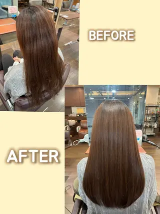 ロング パーマ NiCHE avenir吉祥寺所属・💜カラー/縮毛矯正 /NARUKA💜のヘアスタイル