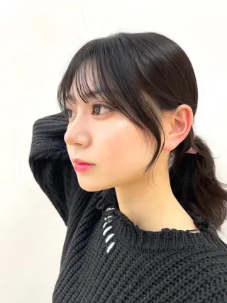 ロング カラー 🇰🇷韓国風くびれ ヘア🇰🇷中村優大のヘアスタイル