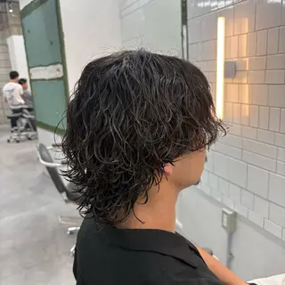 パーマ メンズ 【メンズ特化】中場 健人/西梅田/北新地のヘアスタイル