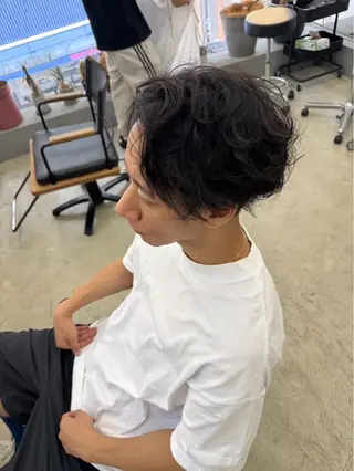 ショート パーマ メンズ メンズ専門サロン wokeのヘアスタイル