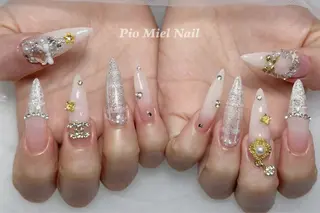 ネイル momo 長さだしのネイルデザイン