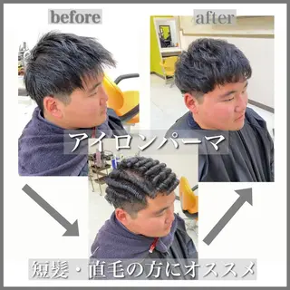 パーマ メンズ 年間2000名担当◎ パーマ職人/仲原佑樹のヘアスタイル