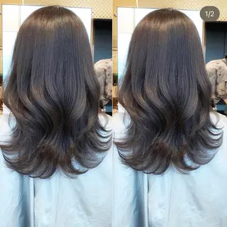 ロング 髙木美緒🌿 レイヤー/アレンジのヘアスタイル