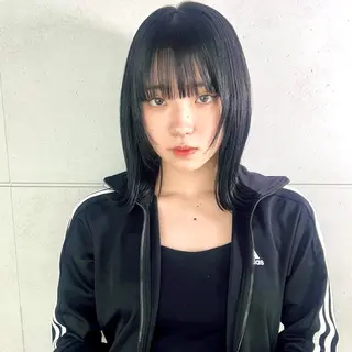 ミディアム カラー okaPPachan 🍇AKINA🍇のヘアスタイル