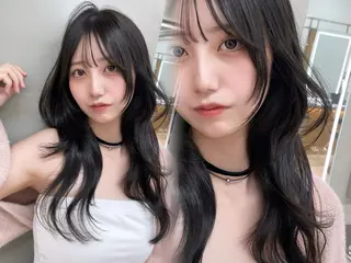 セミロング 韓国ヘア/レイヤー Londエレンのヘアスタイル