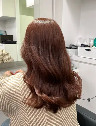 セミロング カラー ❄最強かわいいカラー ❄️MINA❄️のヘアスタイル