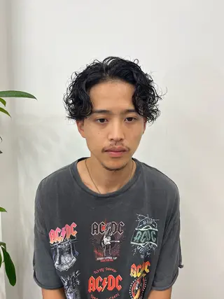 ショート カラー パーマ ヘアアレンジ メンズ 💎髪質改善特化💎 RUITOのヘアスタイル