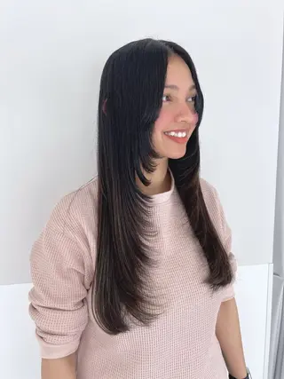 ロング 宮原 佳苗のヘアスタイル