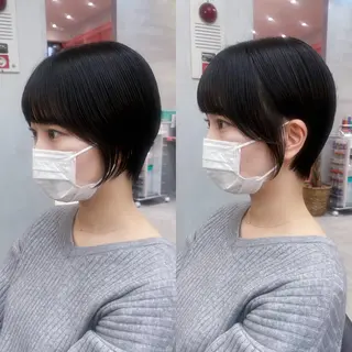 ショート Misaki /ボブ/縮毛矯正のヘアスタイル