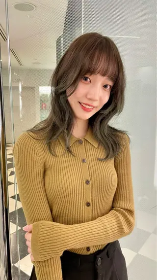 セミロング カット/パーマ/ カラー林本　南壱人のヘアスタイル