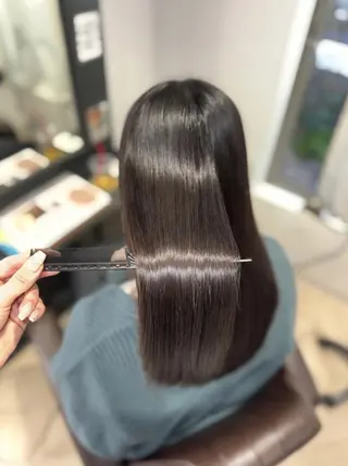 セミロング パーマ リピート90%超/縮 毛矯正/髪質改善井口のヘアスタイル