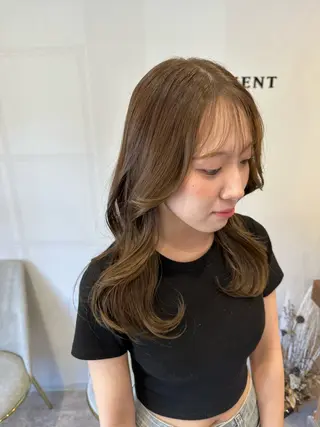 セミロング canoe岡山高柳 /愛葉まゆなのヘアスタイル