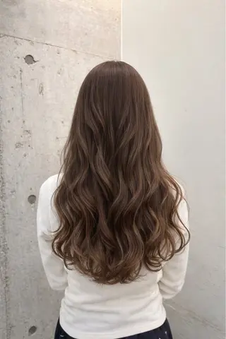 ロング ボブパーマ アヤナのヘアスタイル