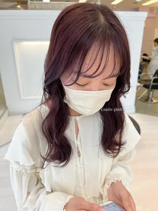 セミロング カラー Parve  Mix /板野妃莉のヘアスタイル