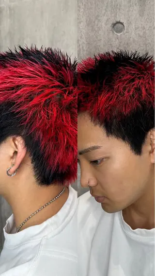 ショート カラー ヘアアレンジ メンズ NEXT NEO所属・メンズヘア静岡 ✂︎Ryuheiのヘアスタイル