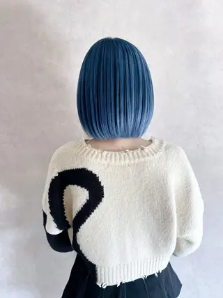 カラー nehus nagaoka所属・🖤複雑履歴ブリーチ Mizuki 🖤のヘアスタイル