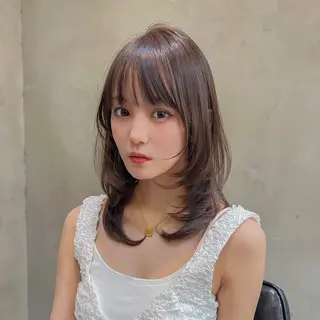 ミディアム カラー ⚜️ブリーチ× 透明感✨Hayatoのヘアスタイル