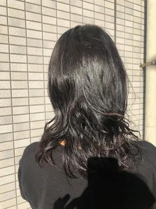 ロング パーマ 本多 美羽のヘアスタイル