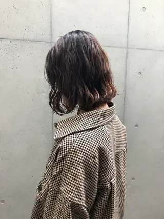 ショート パーマ ロングパーマ木村 ボブパーマのヘアスタイル