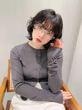 ミディアム パーマ 原宿パーマ kazuのヘアスタイル