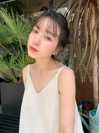 ショート カラー 柔らかブラウン/顔周 りレイヤー♡ユウシのヘアスタイル