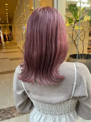 ミディアム カラー 髪質改善will hairdesignのヘアスタイル