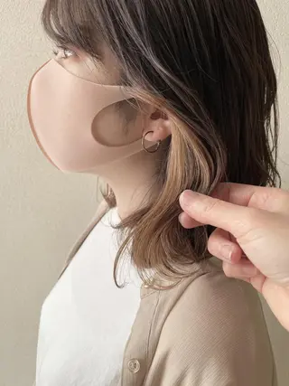 ミディアム カラー Owl hairのヘアスタイル