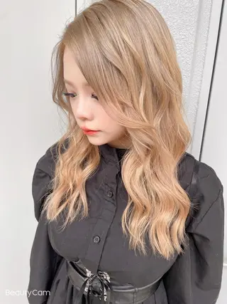 ミディアム Hair mission【ヘアーミッション】心斎橋所属・エクステ／レイヤー 落合/心斎橋のヘアスタイル